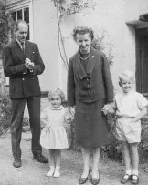 Sue Ryder with her children